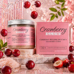 Cukrowy peeling do ciała Cranberry Glow 200 ml - 3