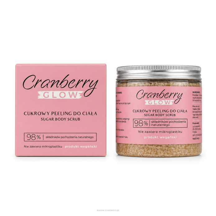 Cukrowy peeling do ciała Cranberry Glow 200 ml