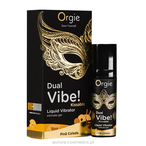 Orgie Dual Vibe Kissable Pina Colada Żel wibrujący 15ml