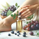 Olejek pielęgnacyjny do ciała, winogrona i borówki. - 3