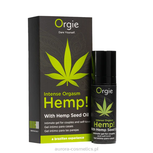 Orgie Intense Orgasm Hemp! Żel energetyzujący z olejem z konopi indyjskich 15ml