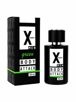BODY ATTACK Green for men 50 ml