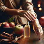 Olejek pielęgnacyjny do ciała, jabłka i cynamon. - 3