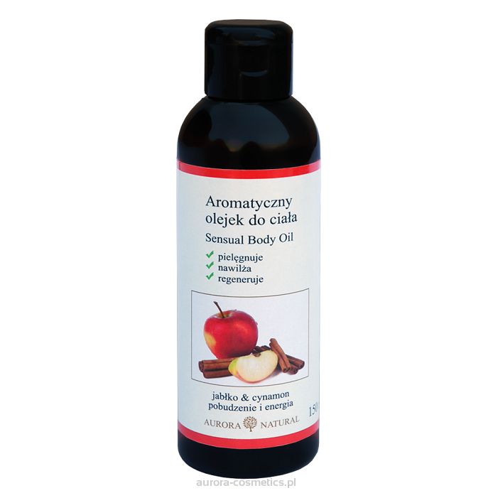 Olejek pielęgnacyjny do ciała, jabłka i cynamon.