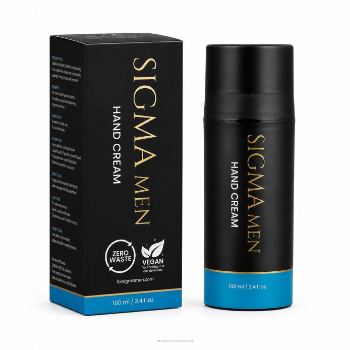 Krem do rąk dla mężczyzn regeneracja, nawilżenie, zapach bez tłustej warstwy, 100ml SIGMA MEN