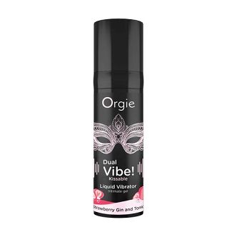 Orgie Dualo Vibe! Wibrator w płynie jadalny truskawka + gin z tonikiem